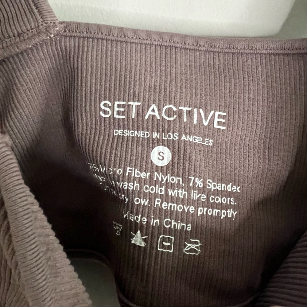 SET Active Mauve Brown Sports Bra - Picture 4 of 5